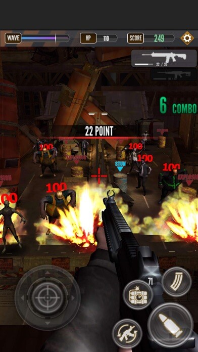 Emulate iPhone app Zombie Shooting King using MyAndroid