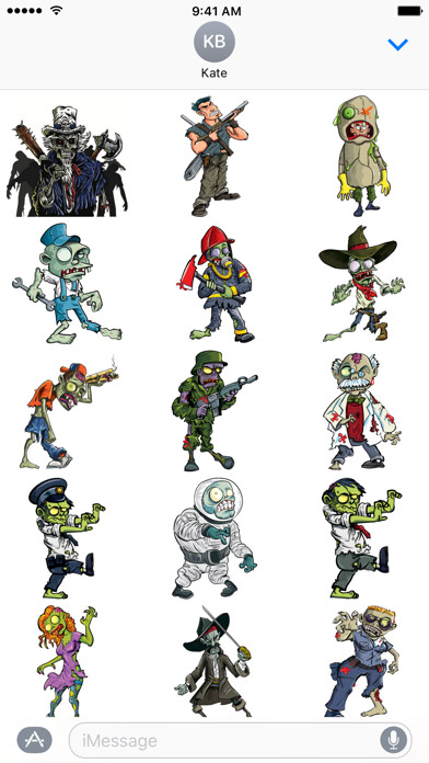 Emulate iPhone app Zombie Sticker Pack using MyAndroid Emulate iPhone app Zombie Sticker Pack using MyAndroid
