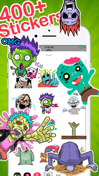 Emulate iPhone app Zombie Stickers Collection using MyAndroid Emulate iPhone app Zombie Stickers Collection using MyAndroid