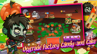 Emulate iPhone app Zombie Ween Farm I - Planting and collect pumpkin. using MyAndroid