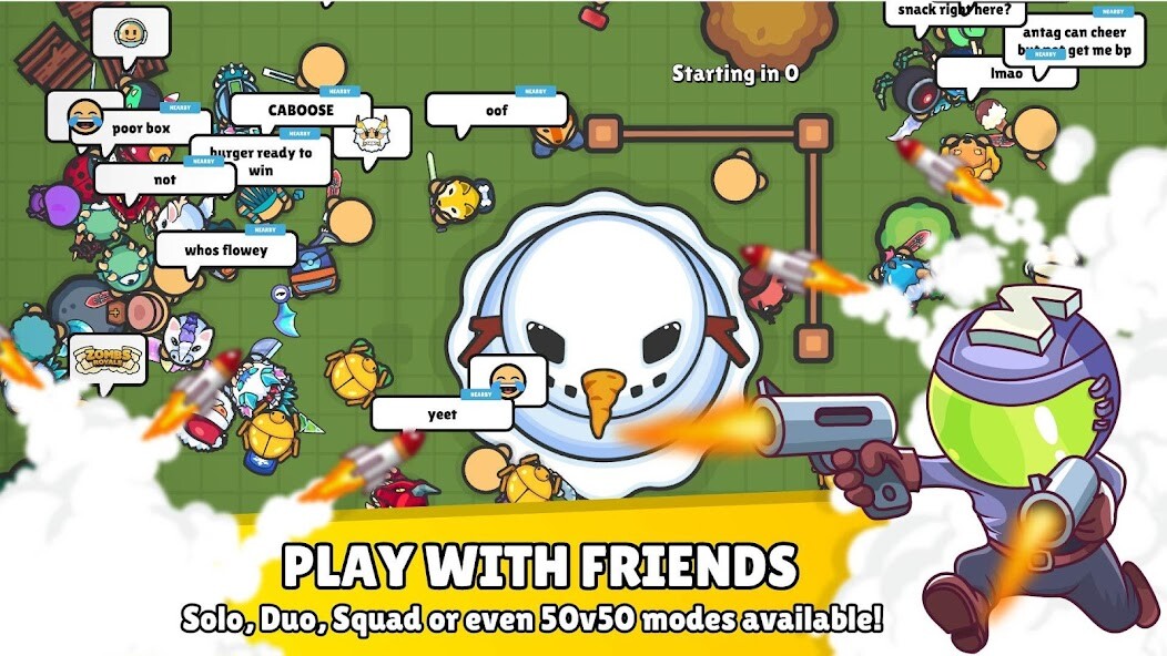 Web online ZombsRoyale.io - 2D Battle Royale