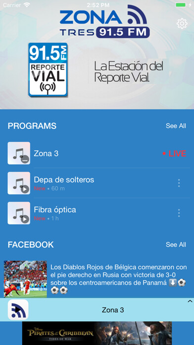 Emulate iPhone app Zona 3 using MyAndroid