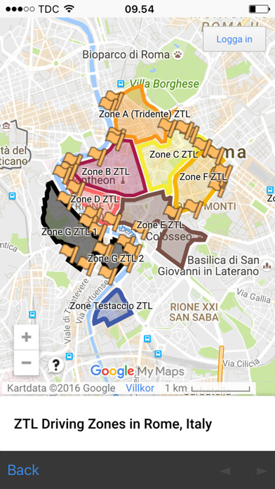 Emulate iPhone app Zona traffico limitato - ZTL - Italy - avoid ticket using MyAndroid Emulate iPhone app Zona traffico limitato - ZTL - Italy - avoid ticket using MyAndroid