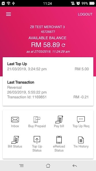 Run android online APK ZonBayar Merchant from MyAndroid or emulate ZonBayar Merchant using MyAndroid