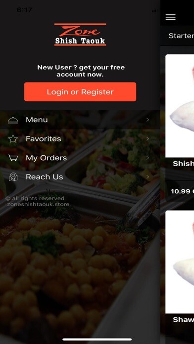 Emulate iPhone app Zone Shish Taouk using MyAndroid Emulate iPhone app Zone Shish Taouk using MyAndroid