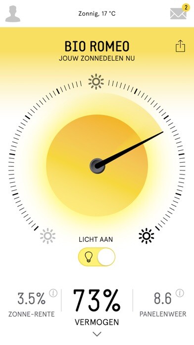 Emulate iPhone app ZonneDelen using MyAndroid
