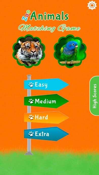 Emulate iPhone app Zoo Animals Matching Game using MyAndroid