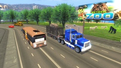 Emulate iPhone app Zoo Animals Transporter Truck parking Simulator 3D using MyAndroid