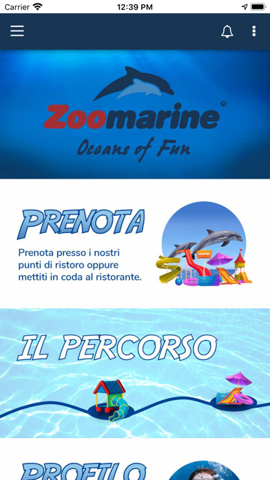 Emulate iPhone app Zoomarine ristorazione using MyAndroid Emulate iPhone app Zoomarine ristorazione using MyAndroid