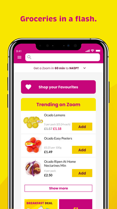 Emulate iPhone app Zoom by Ocado using MyAndroid Emulate iPhone app Zoom by Ocado using MyAndroid