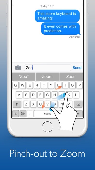 Emulate iPhone app Zoom Keyboard – with Prediction: Custom Keyboard for iOS8 using MyAndroid Emulate iPhone app Zoom Keyboard – with Prediction: Custom Keyboard for iOS8 using MyAndroid