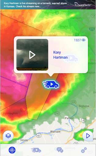 Emulate Android APK Zoom Radar Storm Chasers