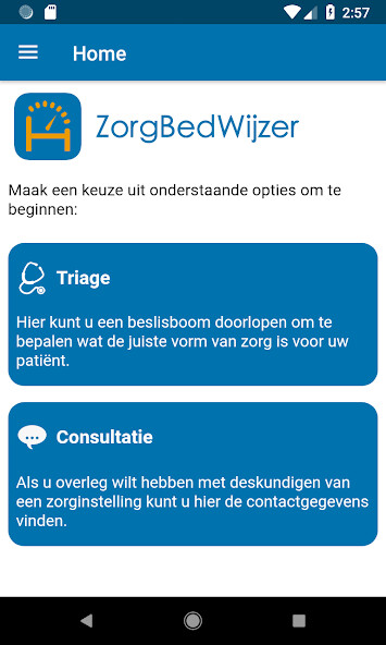 Emulate iPhone app ZorgBedWijzer using MyAndroid Emulate iPhone app ZorgBedWijzer using MyAndroid