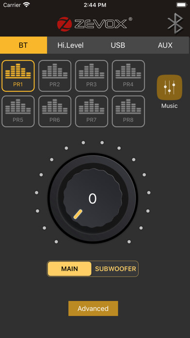 Emulate iPhone app ZP 8.6 PRO-MKII using MyAndroid