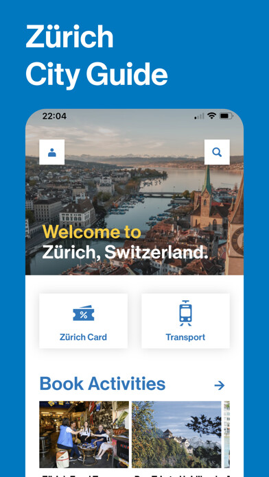 Emulate iPhone app Zürich City Guide using MyAndroid