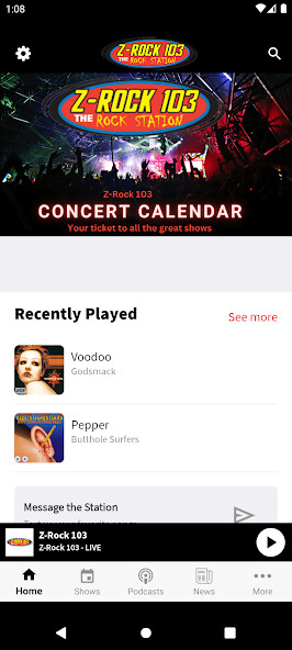 Emulate iPhone app Z-Rock 103 using MyAndroid Emulate iPhone app Z-Rock 103 using MyAndroid