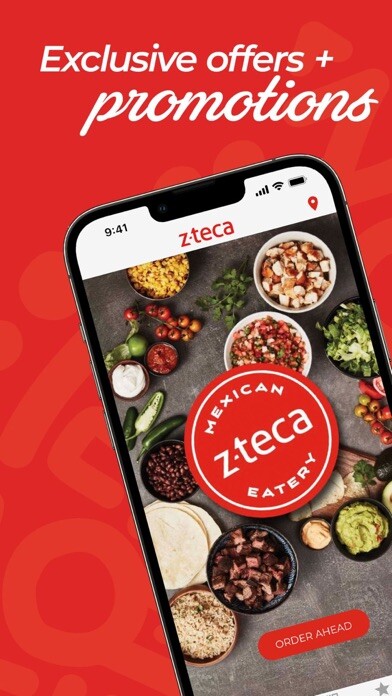 Emulate iPhone app z-teca Mexican Eatery using MyAndroid