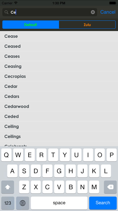 Emulate iPhone app Zulu Dictionary using MyAndroid Emulate iPhone app Zulu Dictionary using MyAndroid