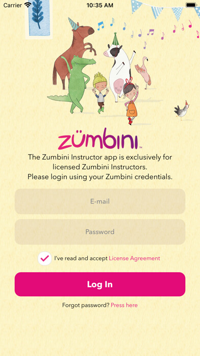 Emulate iPhone app Zumbini Class Manager using MyAndroid Emulate iPhone app Zumbini Class Manager using MyAndroid