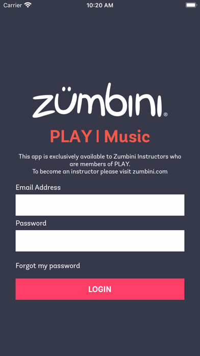 Emulate iPhone app Zumbini PLAY Music using MyAndroid