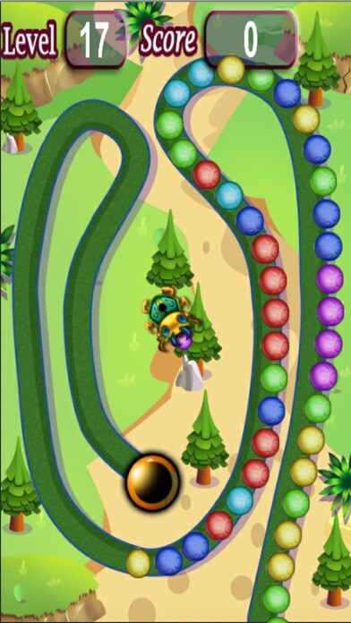 Emulate iPhone app Zumiez marble legend 2017 - bubble shooter cloud using MyAndroid