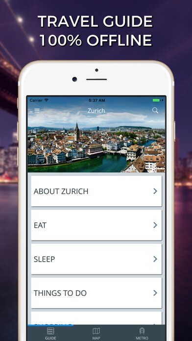 Emulate iPhone app Zurich Travel Guide with Offline Street Map using MyAndroid Emulate iPhone app Zurich Travel Guide with Offline Street Map using MyAndroid