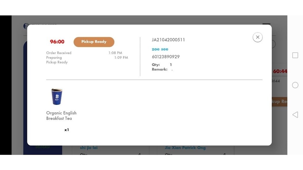 Run android online APK ZUS Order Queue System from MyAndroid or emulate ZUS Order Queue System using MyAndroid