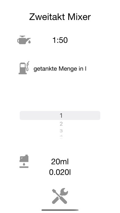 Emulate iPhone app Zweitakt Mixer using MyAndroid