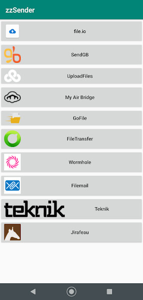 Run android online APK zzSender from MyAndroid or emulate zzSender using MyAndroid